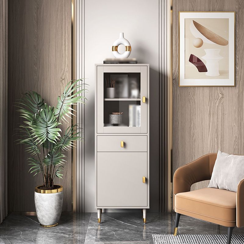 Wood Standard Bookcase Contemporary Book Shelf with Drawer Storage