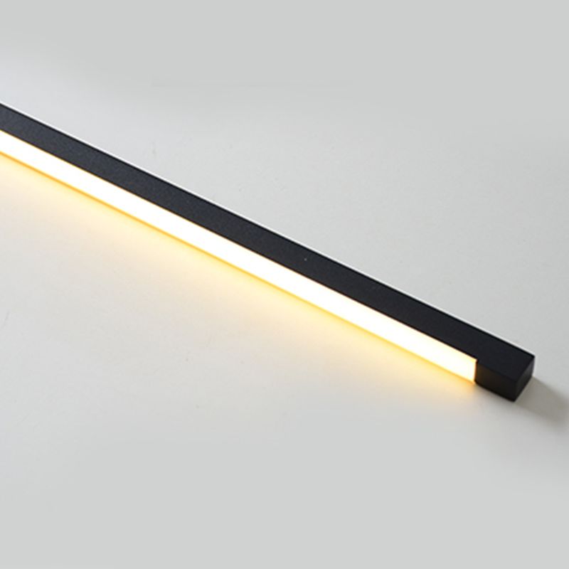 Metal Linear Shape Vanity Lights Modern Style 1 Light Vanity Light Fixtures