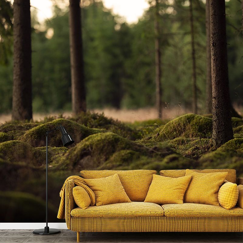 Bright Color Moss Painting Mural Decal Modern Stain-Proof Wall Covering