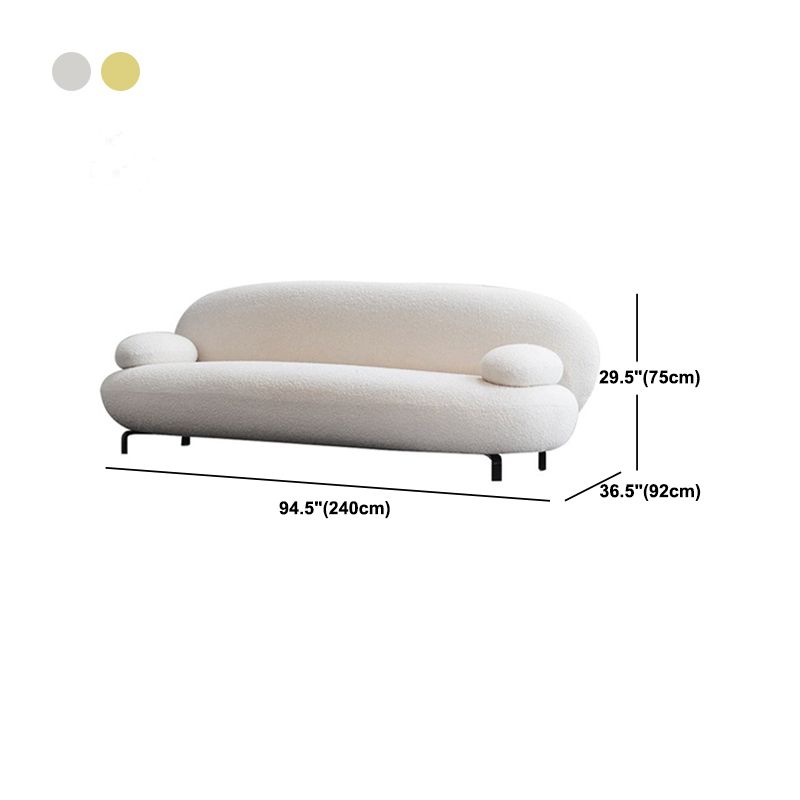 39.53 inch High Contemporary Sofa Recessed Arm Standard Sofa