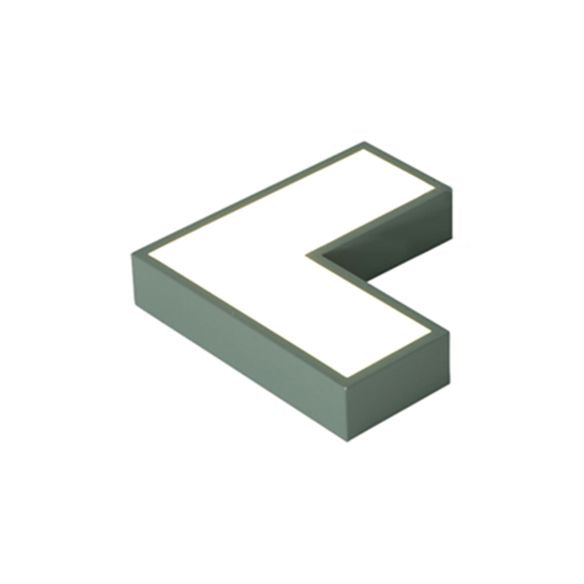 10 "/14" Flush Wide Flush Mount Light Minimalism Acrylic Grey / Yellow / Blue LED Ceiling Flush Light Fixture in White / Warm