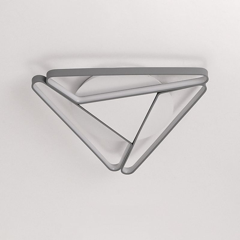 Style moderne triangle encastré luminaire métal trois lampes encastré plafonnier