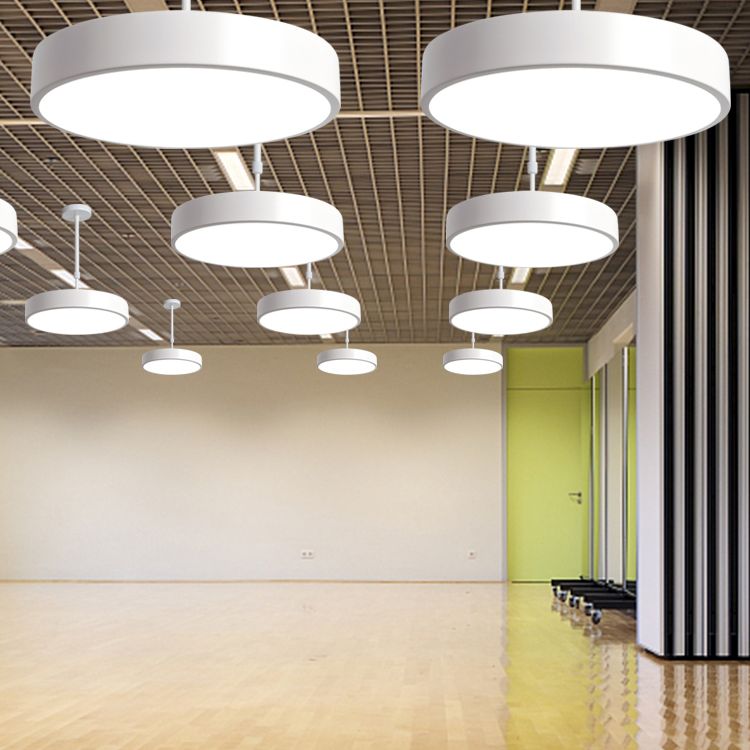 Circolare Flush Monte Light Fixtures Moderno Acrilico Flush Light