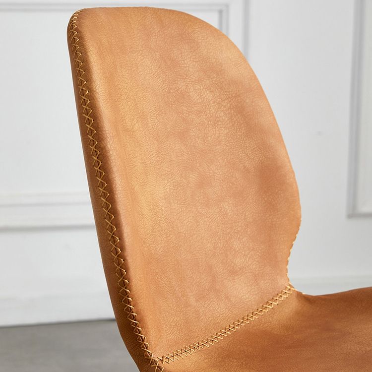 Contemporary Home Upholstered Side Chair Matte Finish Wingback Dining Chair