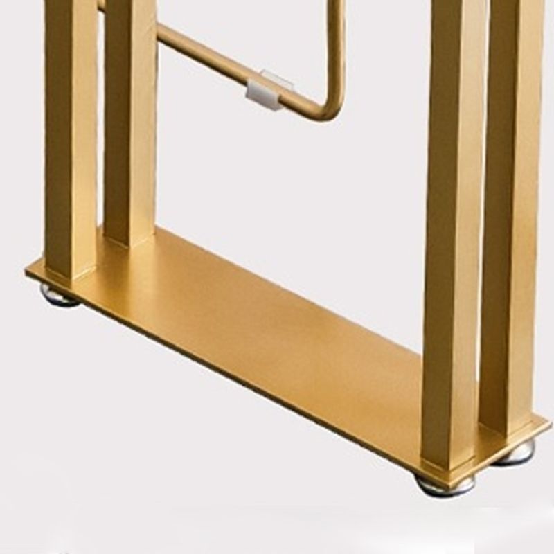 White Wood Table Rectangle Contemporary with Metal Base Cocktail Table with Base