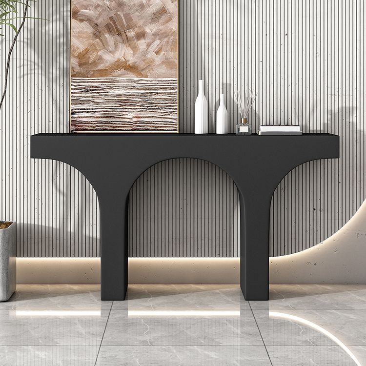 French Country Wood Console Table Rectangle Stain Resistant Scratch Resistant Console