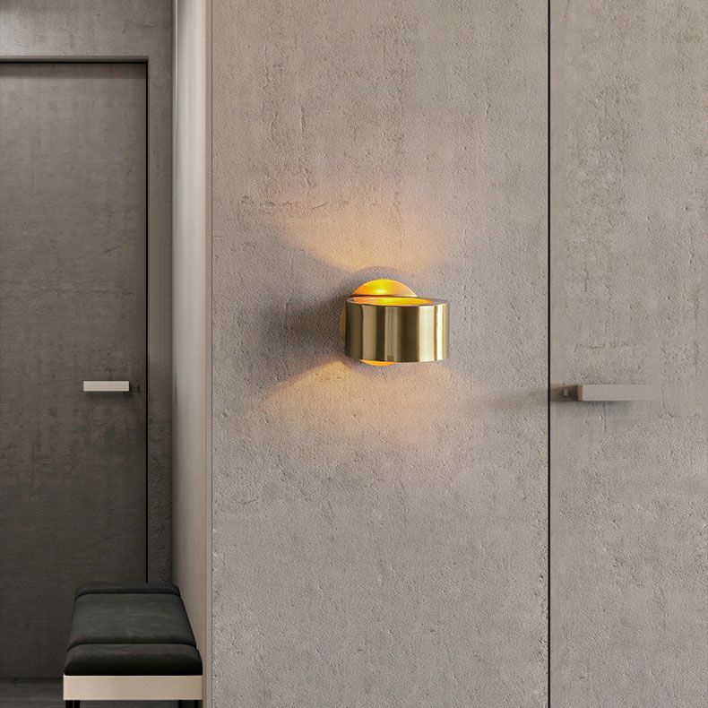 Lampada da parete con cerchio in metallo oro SCONCE DELLA LAMPO DI SCONCE PER LA SOGGIO