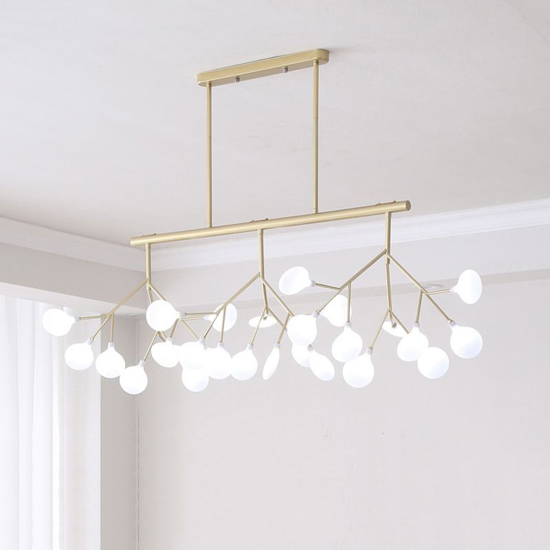 Modern Firefly Island Lighting Metal Multiple-Light Island Pendant Lights