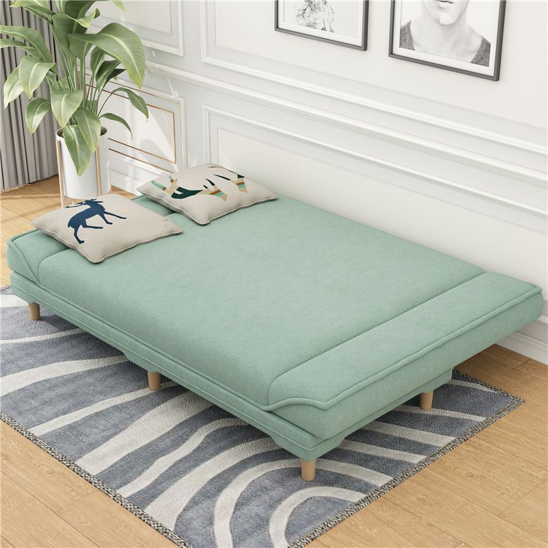 31.5 " H Contemporary Linen Armless Convertible Sleeper Sofa