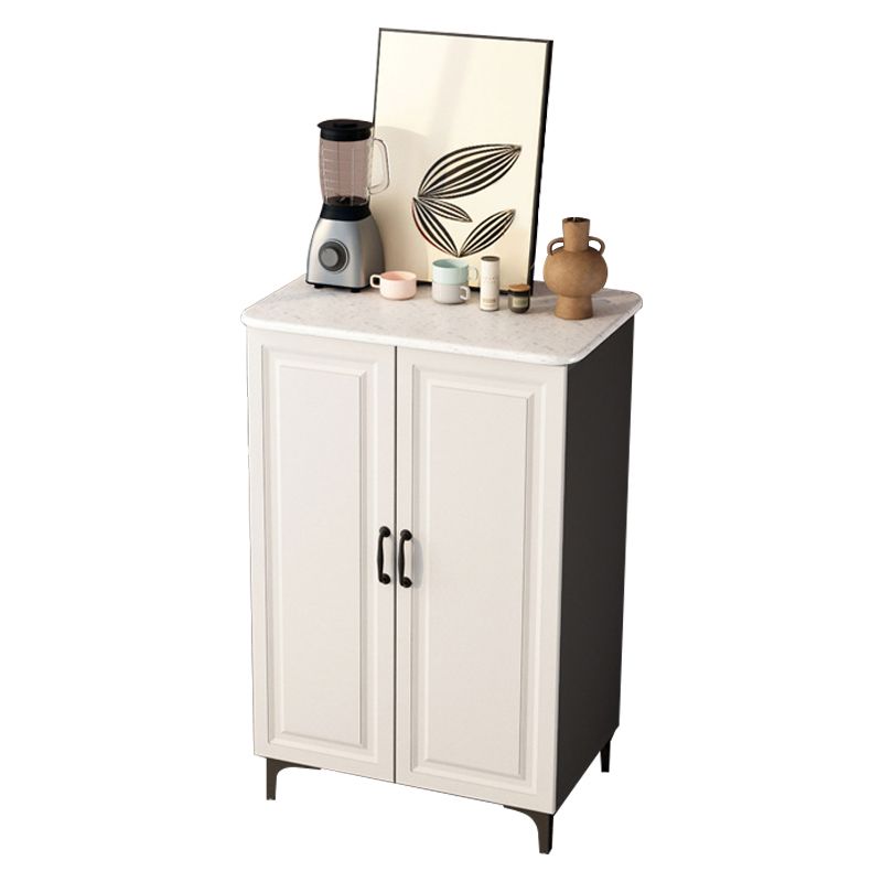 Glam Style Stone Buffet Sideboard 31.5"H Dining Room 2-Door Buffet Server