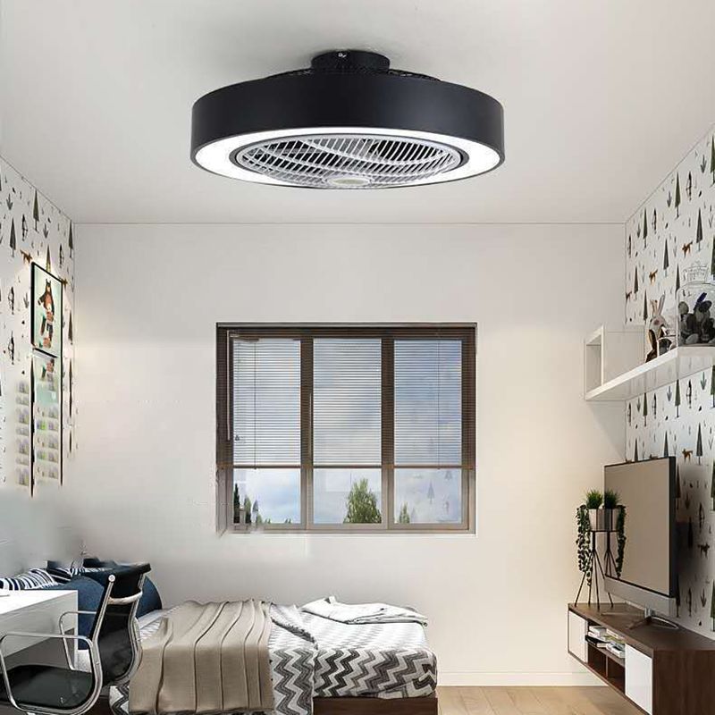 Lámpara de montaje de lavado de led redondo lámpara de ventilador de metal moderno accesorio de luz semi descarga