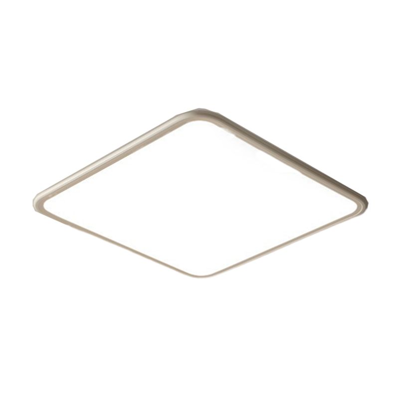 Metal Geometric Flush Mount Lamp Modern Flush Ceiling Light Fixture in White