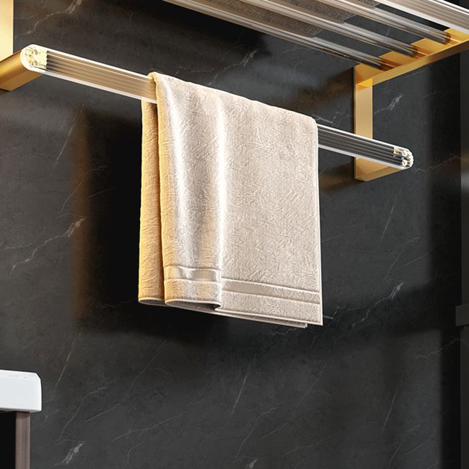 Plastic Modern Bathroom Accessories Hardware Set with Bath Shelf