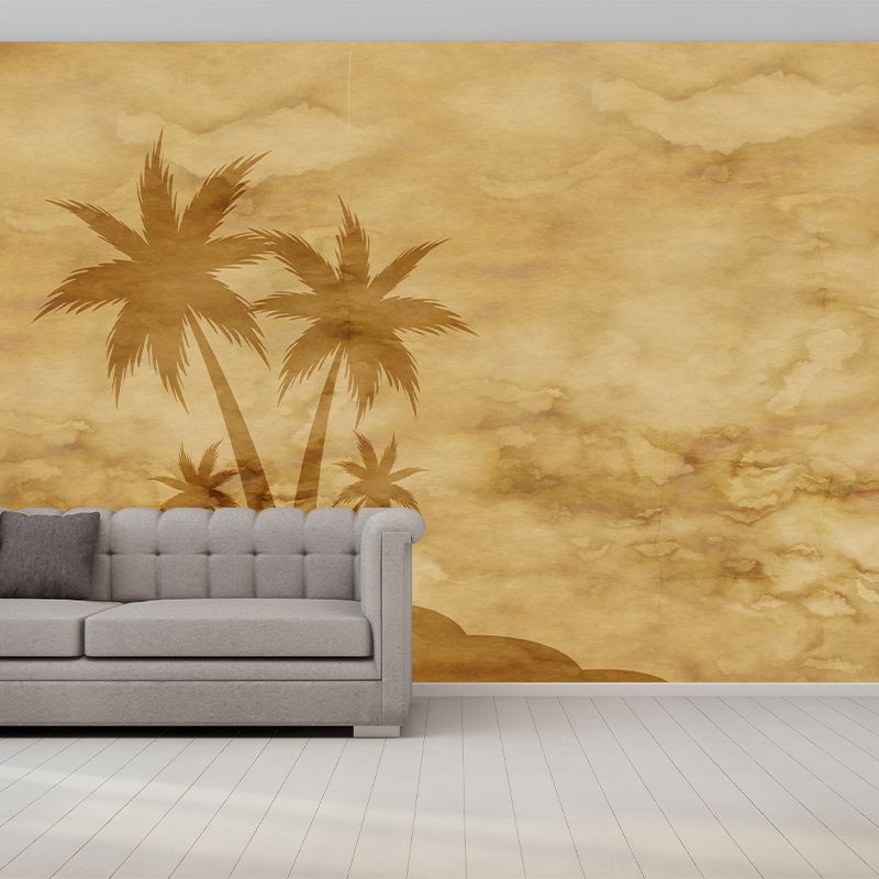 Modern Style Wall Mural Wallpaper Plant Illustration Bedroom Wall Mural