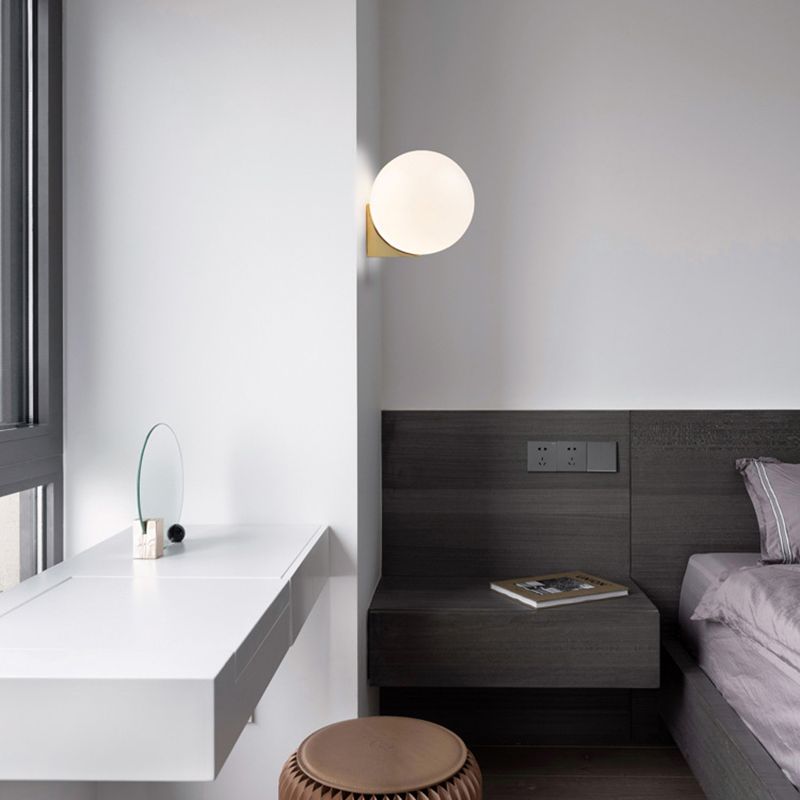 Modern Golden Wall Light Sconces Globe Wall Lighting for Home