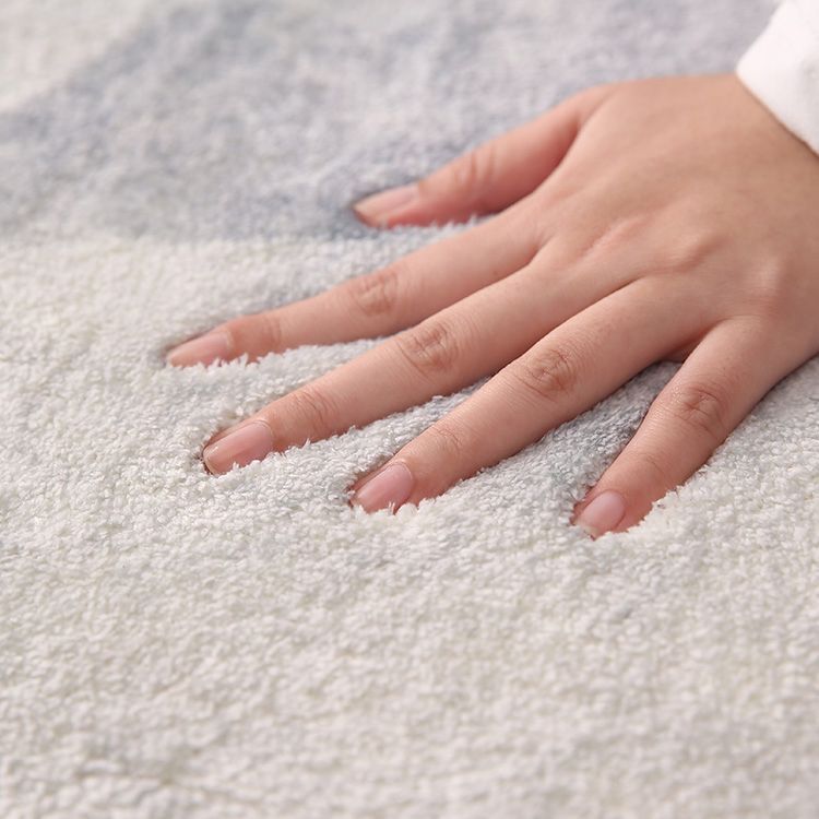 Beige Modern Area Rug Polyester Geometric Print Rug Anti-Slip Washable Rug for Living Room