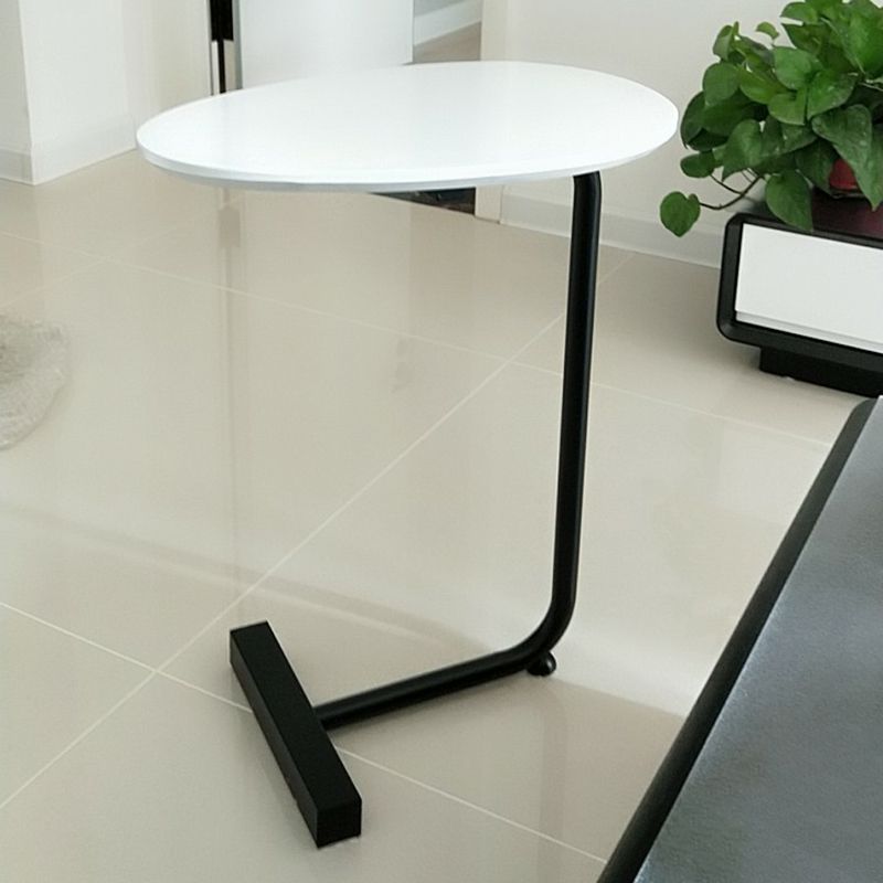 Modern C Corner Table Solid Wood Side End Table for Living Room