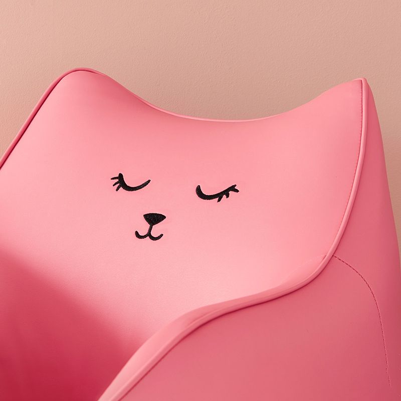 PU Chair Arms Included Basic Four Legs Chair for Living Room