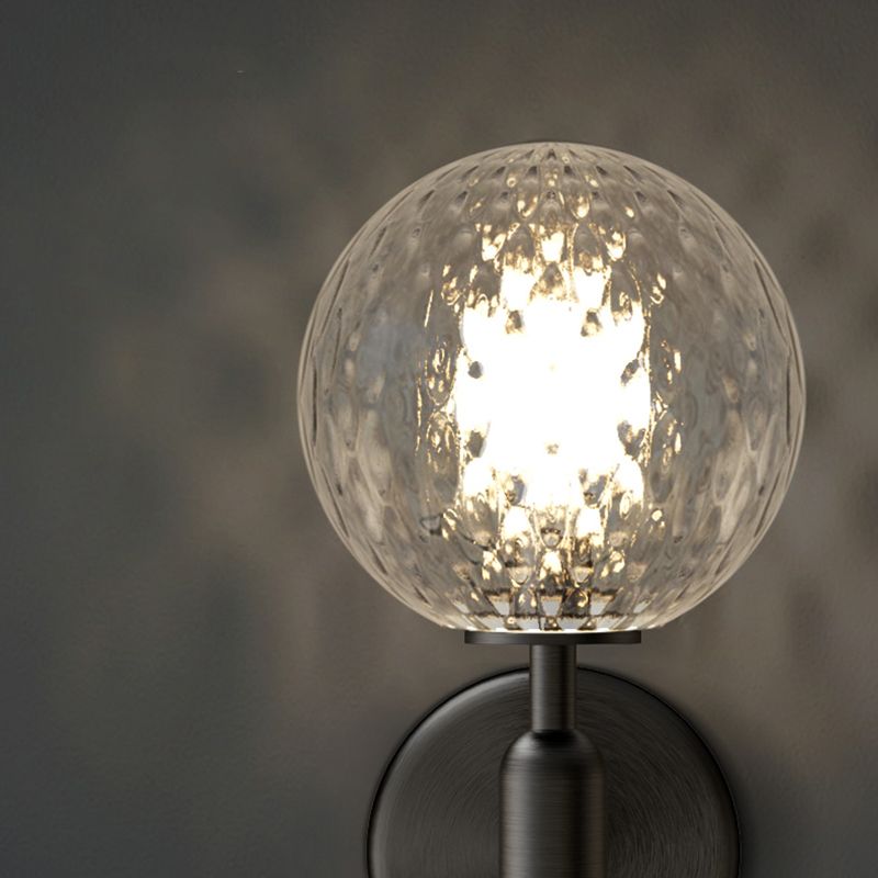 Modern Style Global Wall Sconce Lights Glass 1 Light Wall Mount Lighting for Bedroom