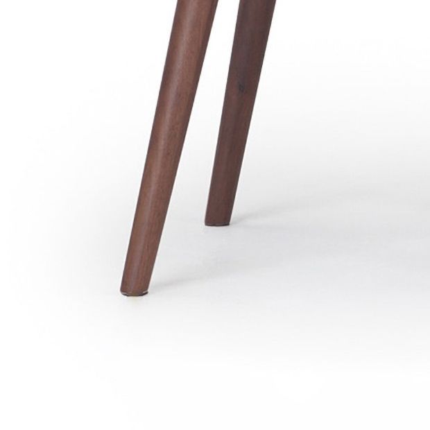 Silla de comedor escandinava con brazo de tela con acabado mate (juego de 2)