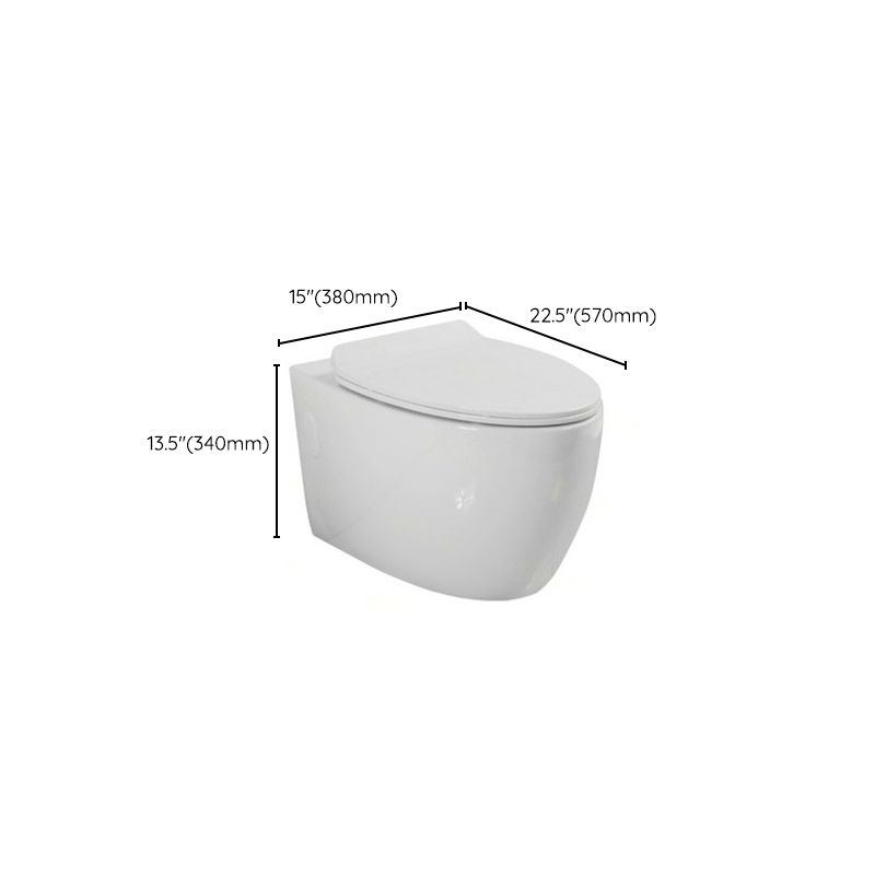 Modern Wall Hung Toilet One-Piece Urine Toilet with Seat for Washroom