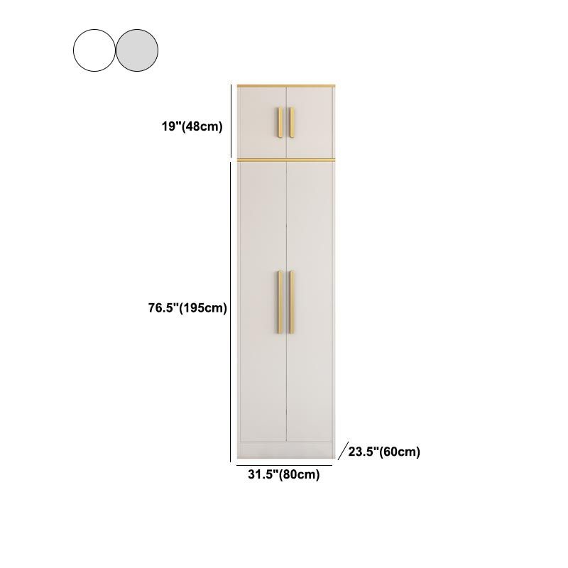 Contemporary Style Wardrobe Wooden Wardrobe Closet with Drawer