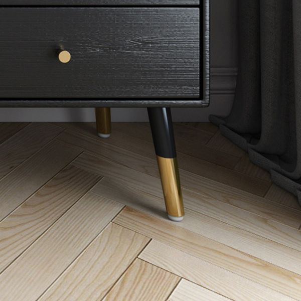 Glam Storage Chest Dresser Horizontal Storage Chest with Drawers