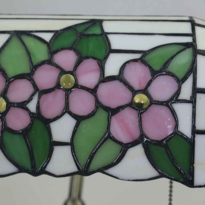 Tachage de vitraux Rose / Plum Blossom / Lotus Nightstand Lampe Tiffany Style Table de la tête de tête simple pour chambre à coucher