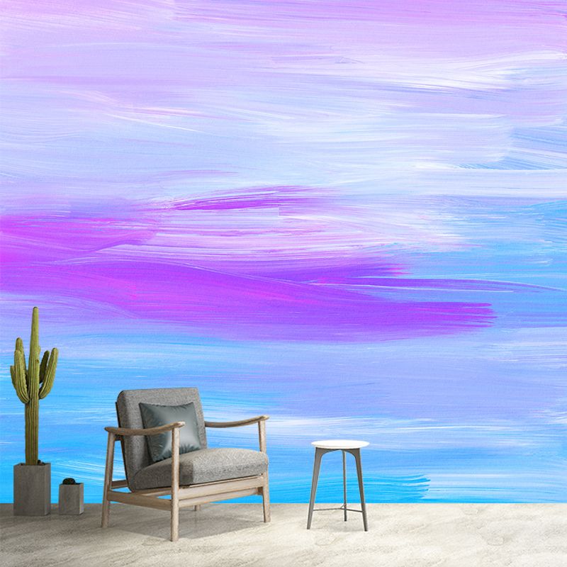 Simple Abstract Illustration Wall Mural Minimalist Decoration for Sleeping Room