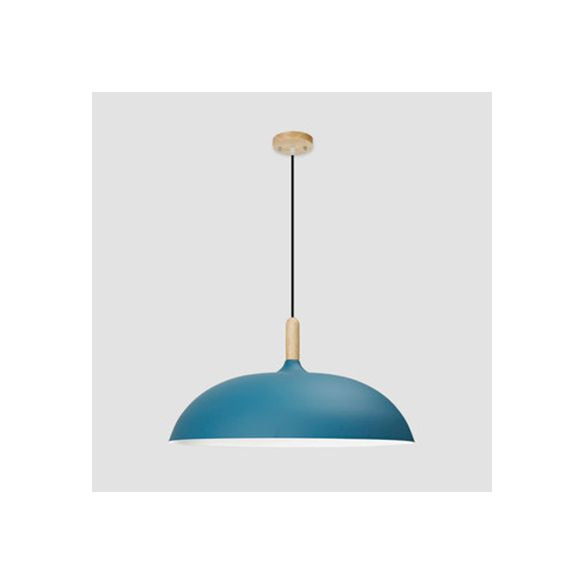 Luce a sospensione con soffitto a piattino colorato di caramelle 1 luce 14 "/18" W Nordic Alluminio appeso Luce per ufficio