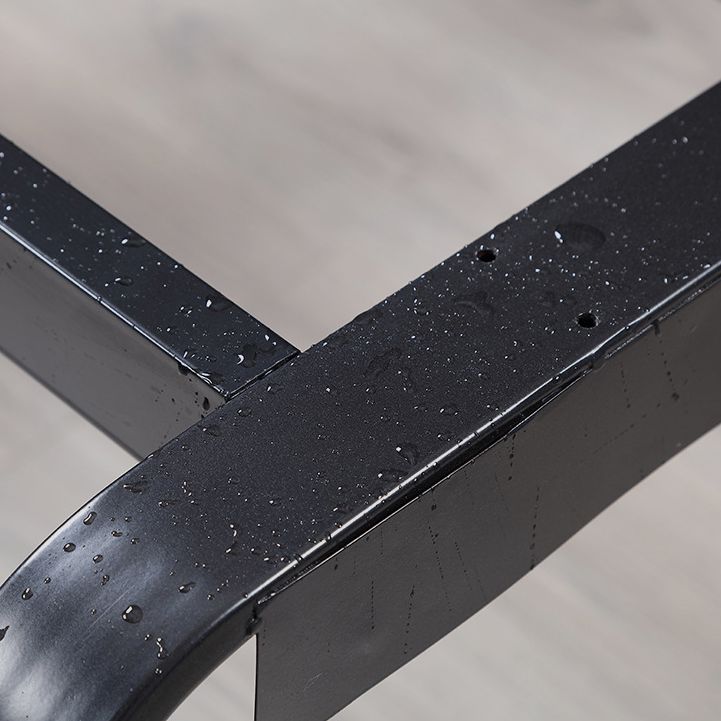 Industrial Style Pedestal Writing Desk Curved Cable Management Office Desk