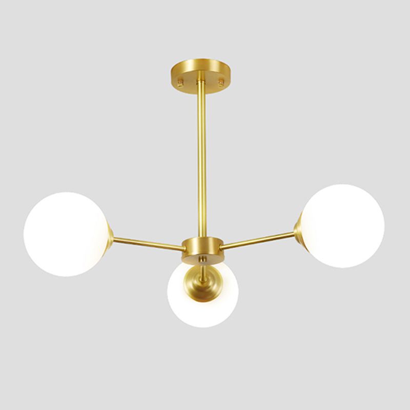 Verre en cuivre suspension des lampes suspendues contemporaines pour le salon