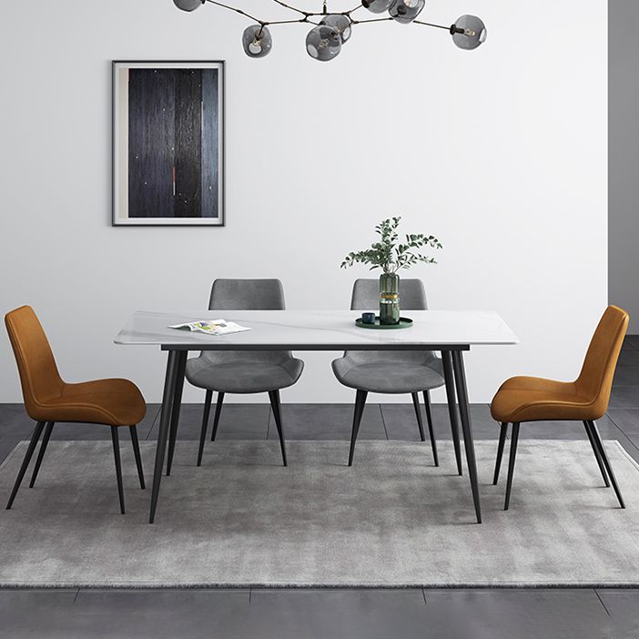 Mesa de comedor rectangular de estilo moderno muebles de 4 pies para el comedor