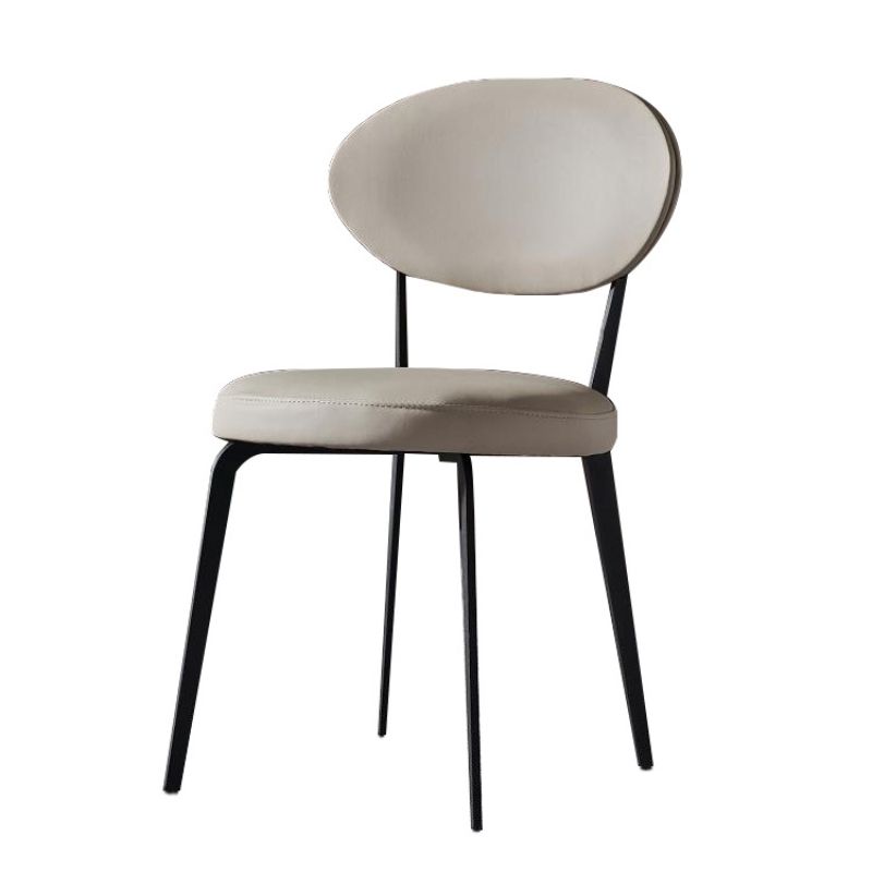 Faux Leather Dining Chairs Upholstered Dining Chairs in White