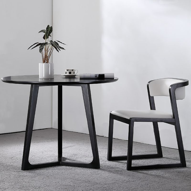 Chaises d'appoint rembourrées de style scandinave, chaise de salle à manger à dossier ouvert pour un usage domestique