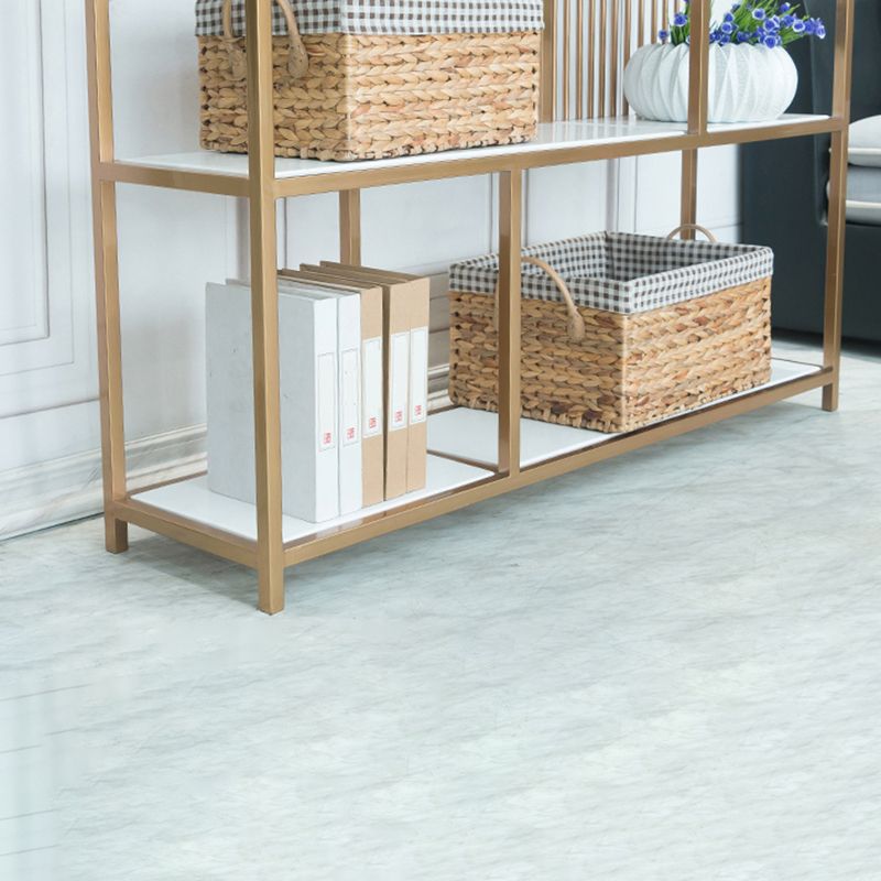70.9" H Glam Metal Bookshelf Gold Etagere Shelf Bookcase for Study Room