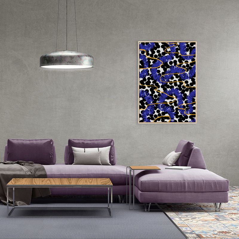 Nordic Aesthetic Geometry Art Print Canvas Textured Soft Color Wall Decor for House Interior