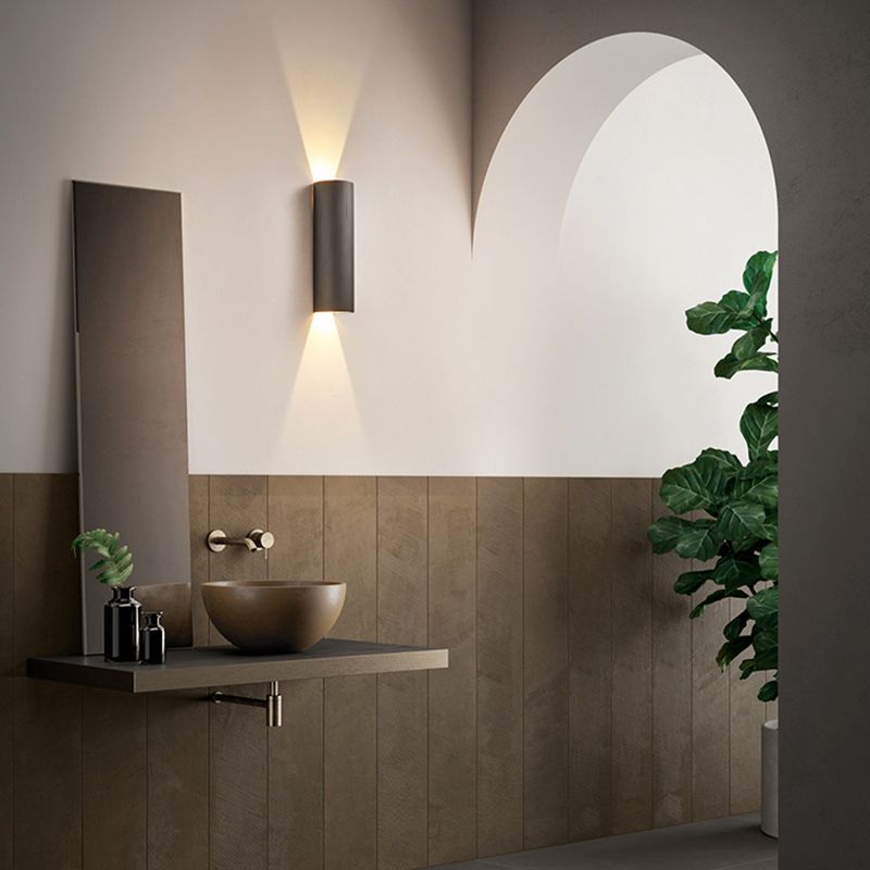 Luminaire de murs de cylindre de style moderne Lumière luminaire en aluminium Lights