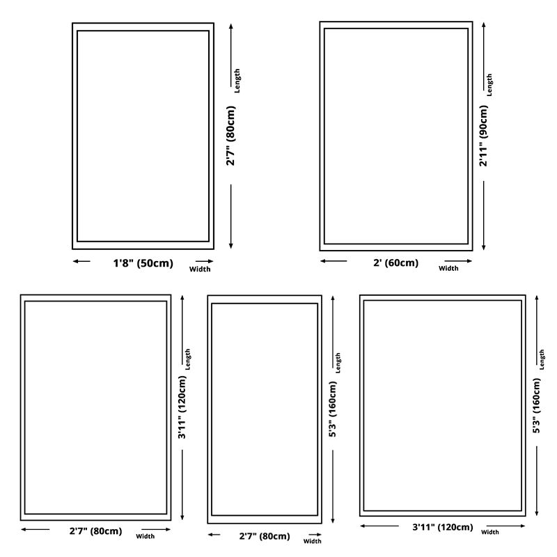 Colorful Southwestern Rug Individuality Tribal Totem Rug Anti-Slip Backing Carpet for Living Room