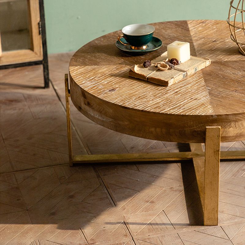 French Country Geometric Coffee or End Table Wood Coffee Table
