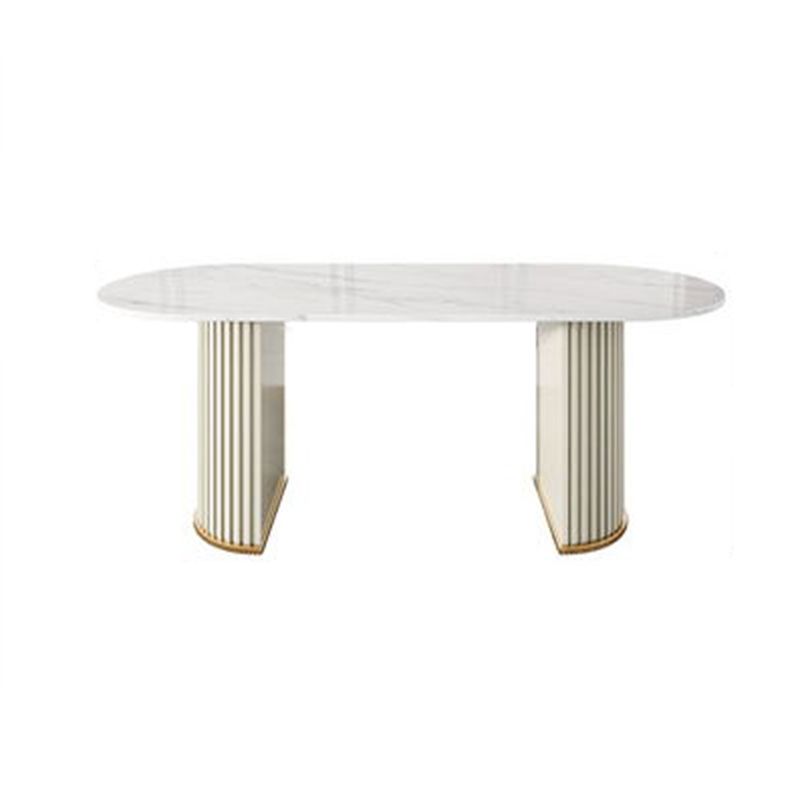 Nordic Glam Rectangle Sintered Stone Table Set 1/2/5/7 Pieces Dining Set