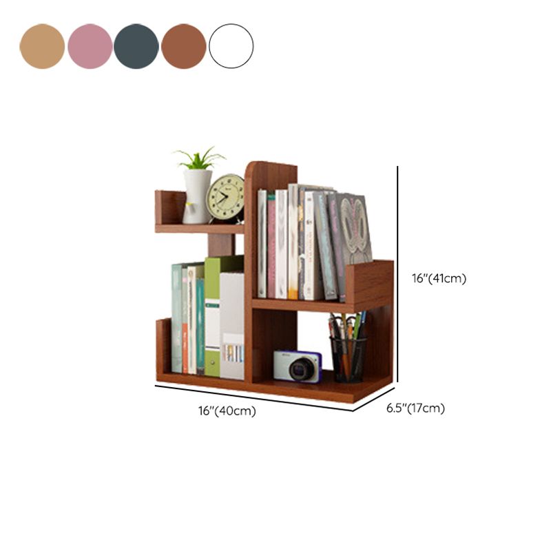 Standard Engineered Wood Book Shelf Contemporary Open Bookcase