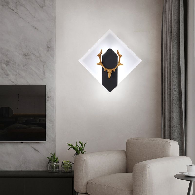 1 Light Unique Shape Wall Mounted Light Modern Sconce Light Fixture