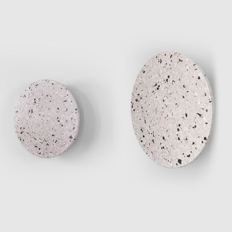 Modernist Sconce Lighting Circular Stone Wall Lamp for Hallway