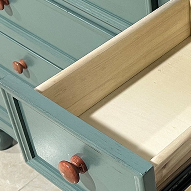 6 - Drawer Wooden Chest, Contemporary Rectangle Accent Chest