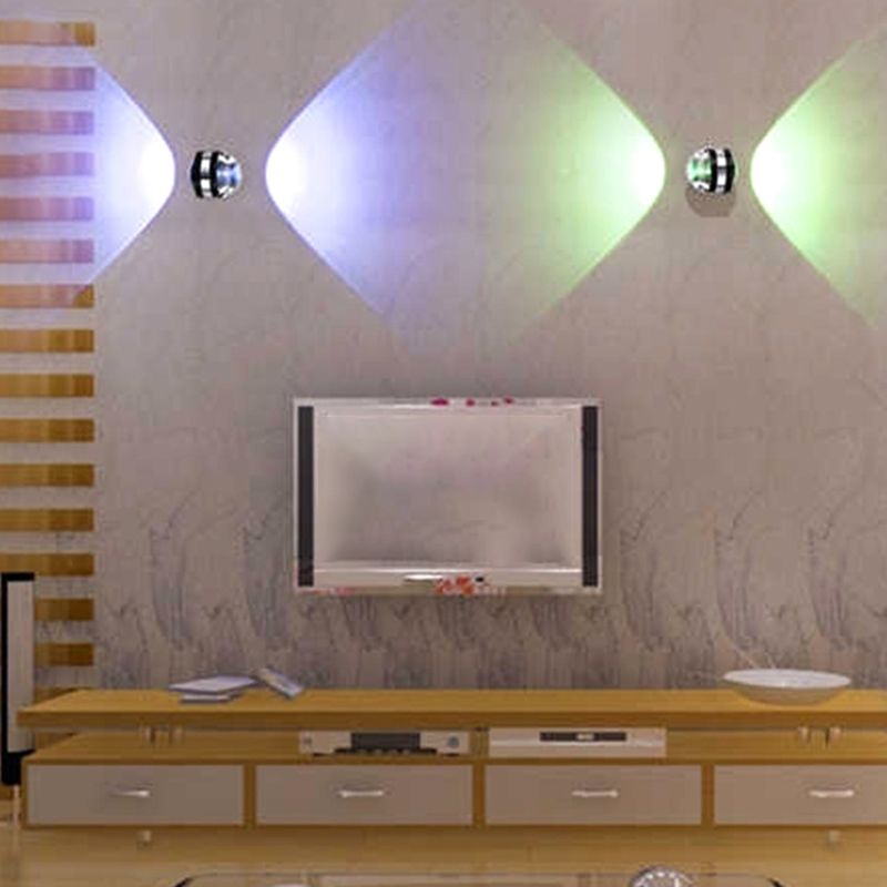 Contemporary Style Geometric Wall Lighting Metal 2 Lights Wall Sconces