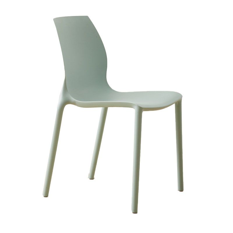 Silla lateral de la silla lateral del comedor de cocina de plástico escandinavo