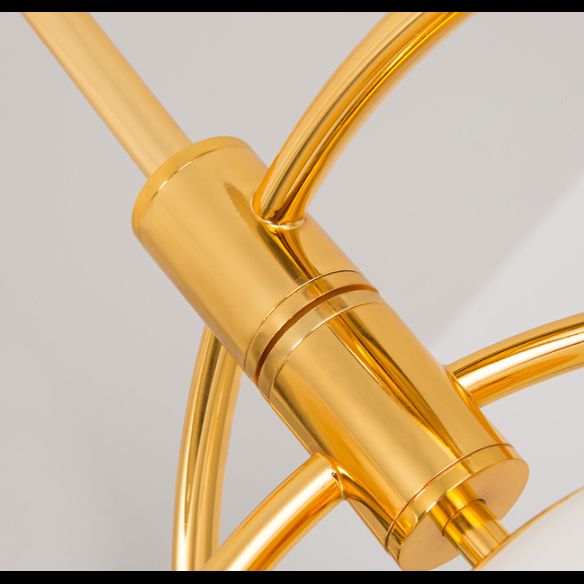 Planet Modeling Glasball Kronleuchter Lampe Nordic Style Multi-Lights Mond-Suspensionsbeleuchtung für Esszimmer