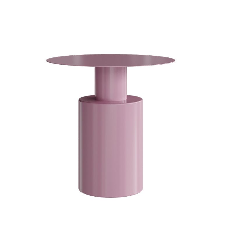 Metal Side End Table Pedestal Side End Table for Living Room