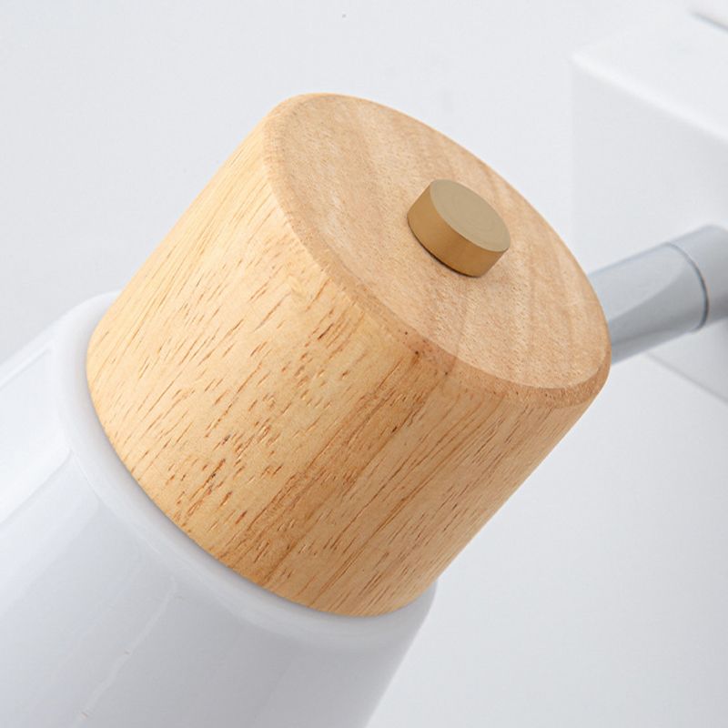 Wood Cone Shape Wall Light Modern Style Multi Lights Wall Light Sconce in White